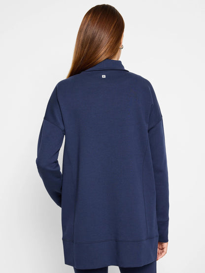 Seamed Scuba Funnel Neck Tunic
