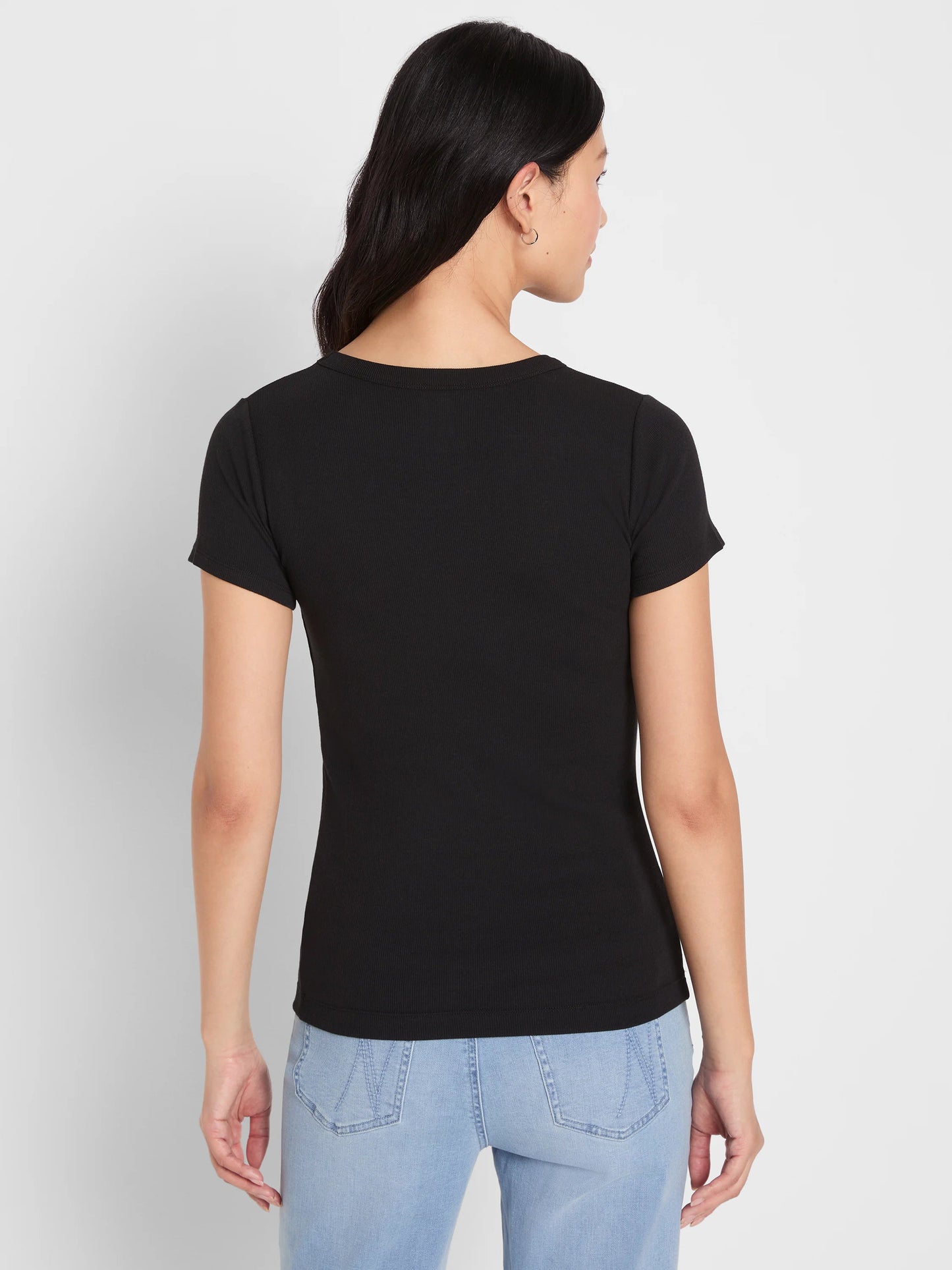 Perfect Knit Rib Short Sleeve Crew Tee