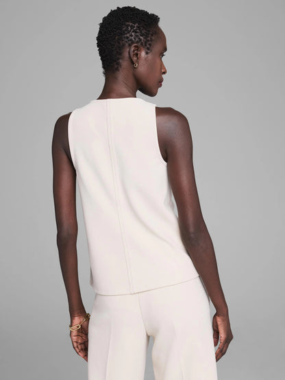 Gold Label Knit Scuba V-Neck Tank