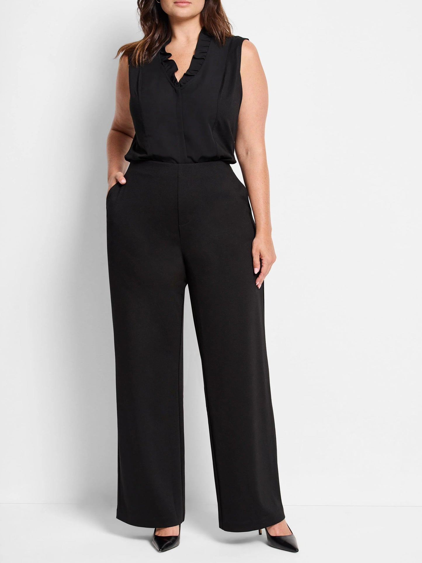 Lenox Wide Leg Drapey Knit Pant