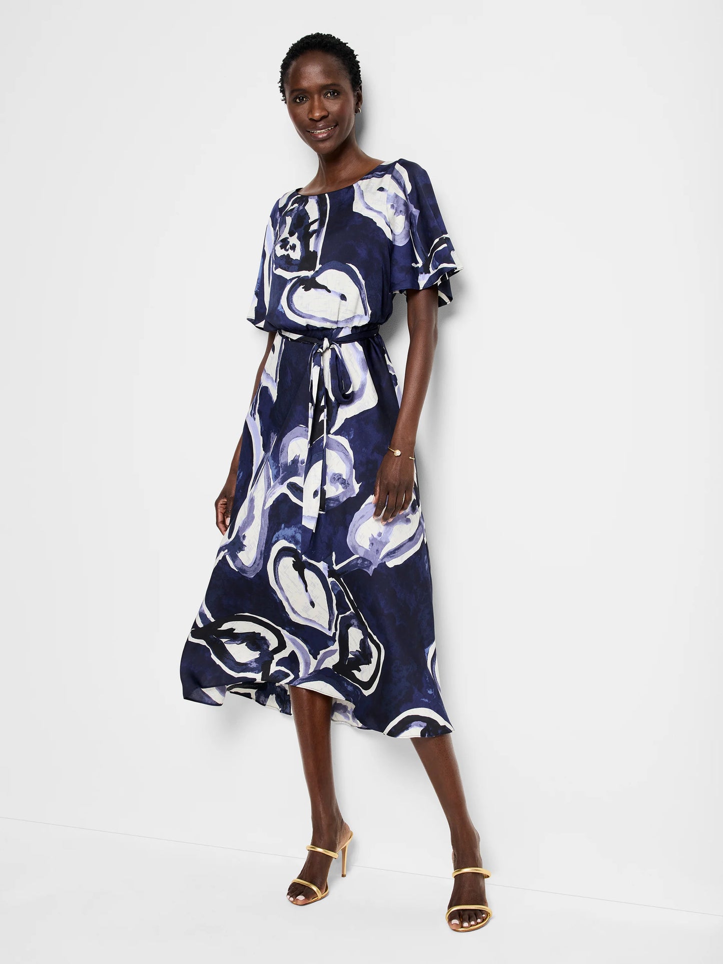 Watercolor Vines Brooke Dress