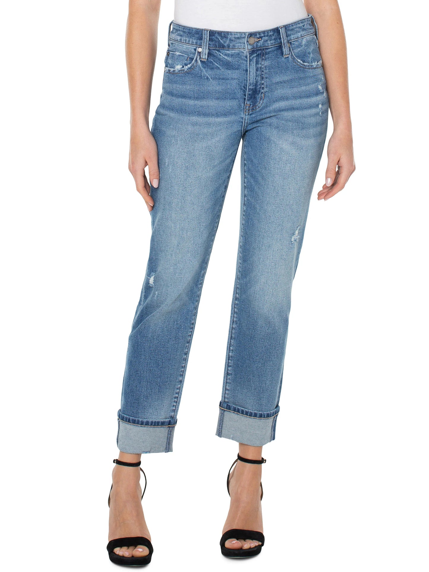 Liverpool Marley Girlfriend Rolled Jean
