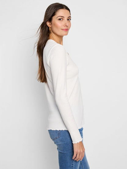 NZT Seersucker Long Sleeve Henley