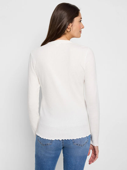 NZT Seersucker Long Sleeve Henley