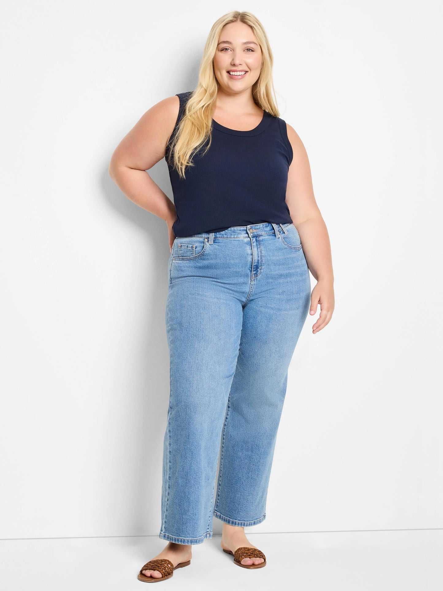 Wide Leg Weekend Ankle Jeans